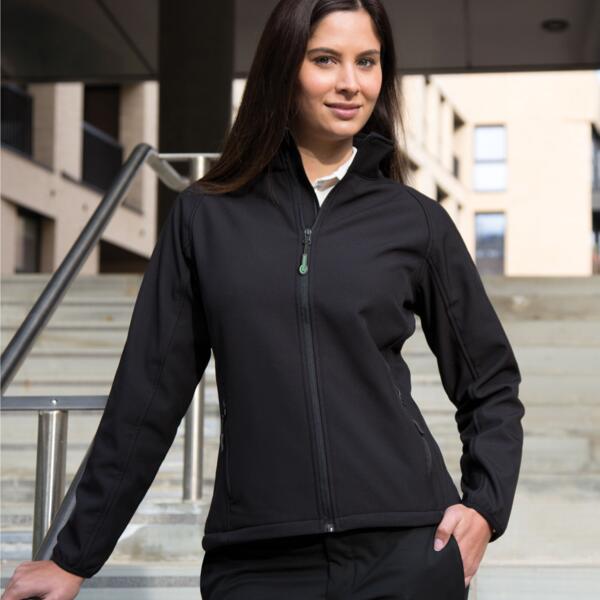 Ladies' Printable Softshell Jacket with Recycled Inner Fleece Thumbnail